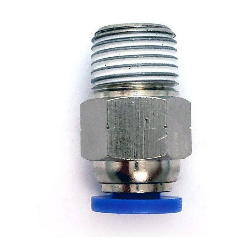 10 Pz De Conector/racor Rápido Neumático Recto 1/8 Npt X 4mm