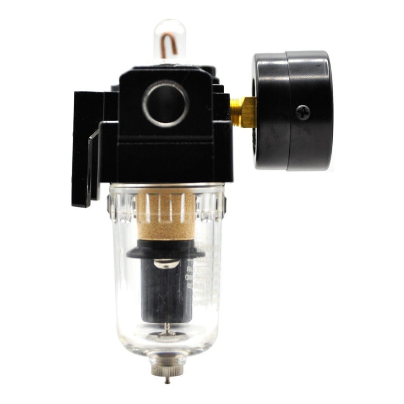 Filtro-regulador-lubricador 1/4 P/ Compresor Con Manómetro