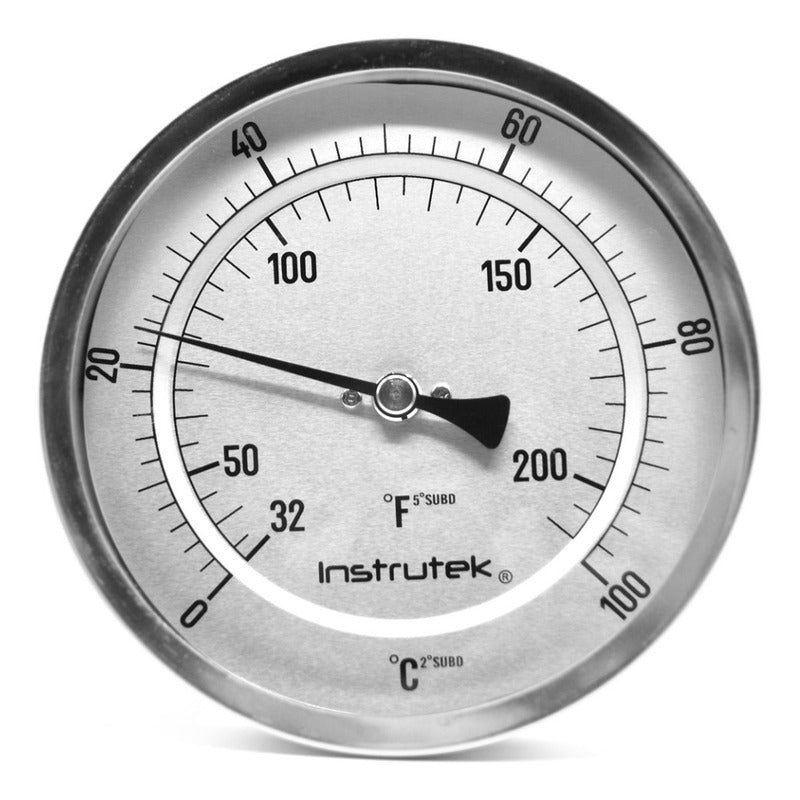 Termómetro Horno 6 PLG 0 A 100°c Vástago 9, Rosca 1/2 Npt