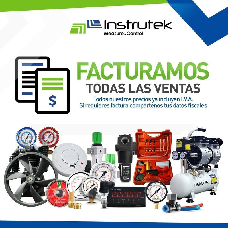 Manómetro 10 PLG Para Caldera, 300 Psi / Lectura A Distancia