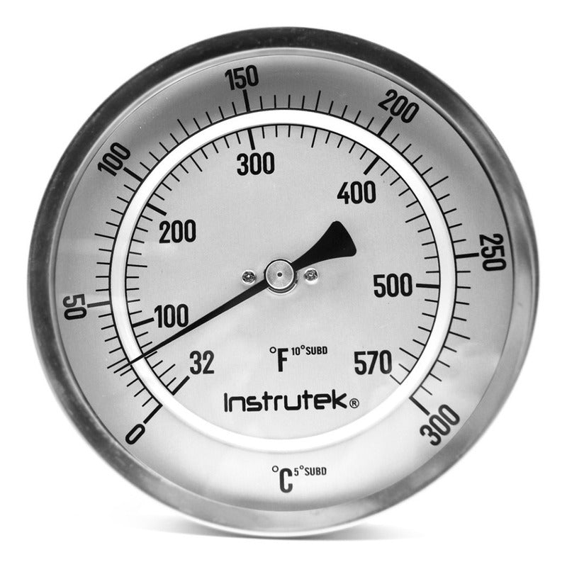 Termómetro Horno 5 PLG 0 A 300°c Vástago 9, Rosca 1/2 Npt