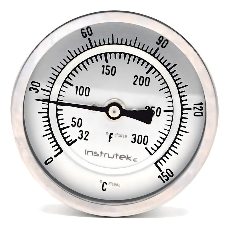 Termómetro Horno 3 PLG 0 A 150°c, Vástago 9 PLG, Rosca 1/2