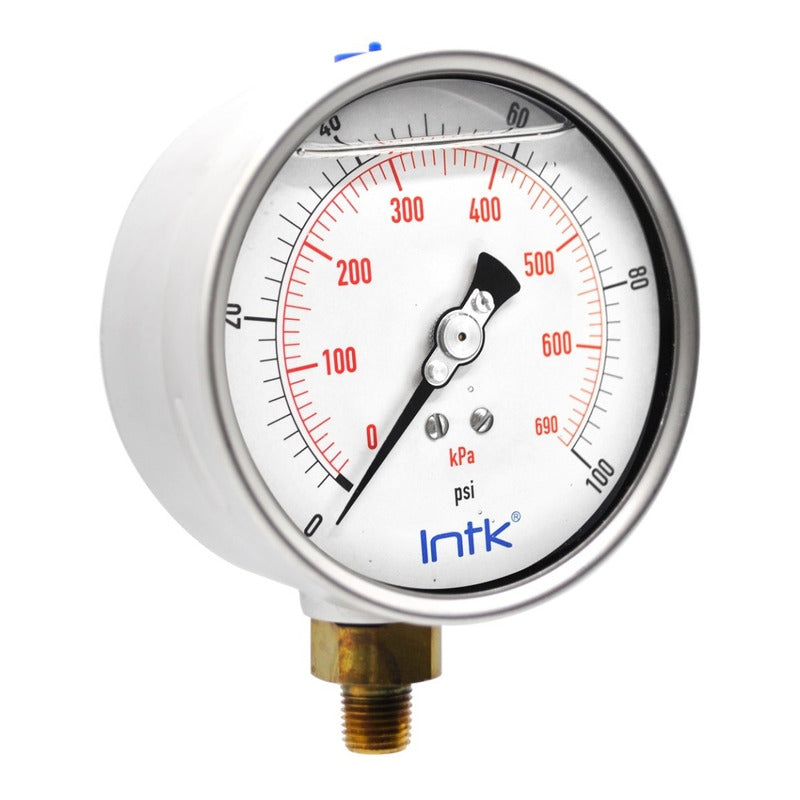 Manómetro P/industria Automotriz Y Neumática, 690 Kpa