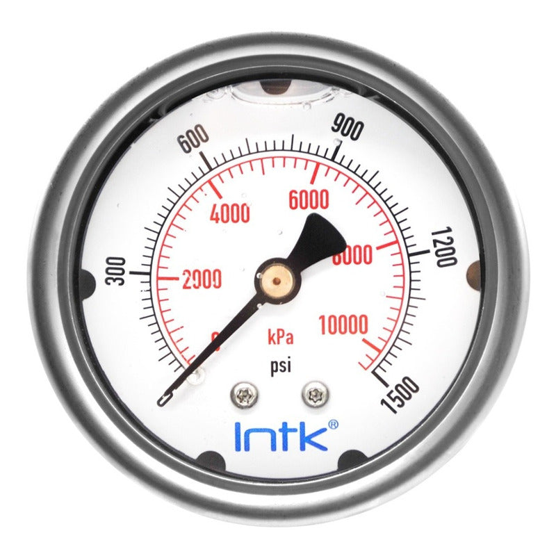 Manómetro P/procesos Hidráulicos Y Riego, 2.5 PLG 10000 Kpa