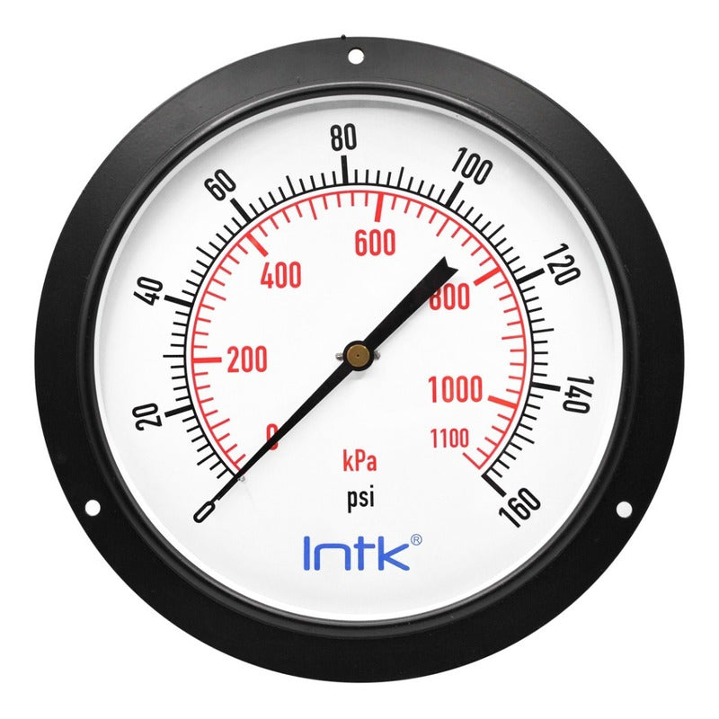 Manómetro 10 PLG Para Caldera, 160 Psi / Lectura A Distancia