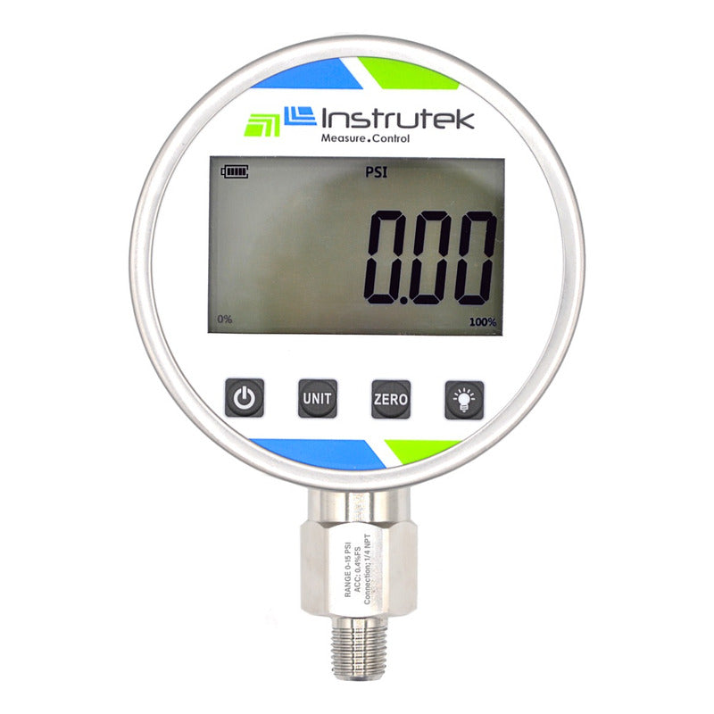 Manómetro Digital Lcd, 15 Psi + 11 Unidades De Medida