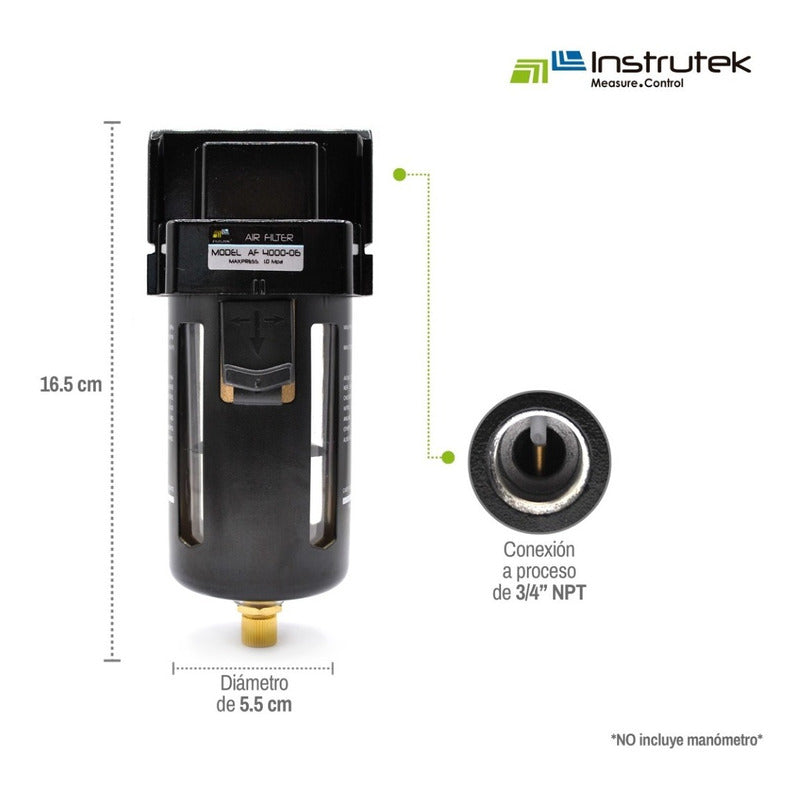 Filtro De Aire 3/4, Compresores Y Herramientas Neumáticas