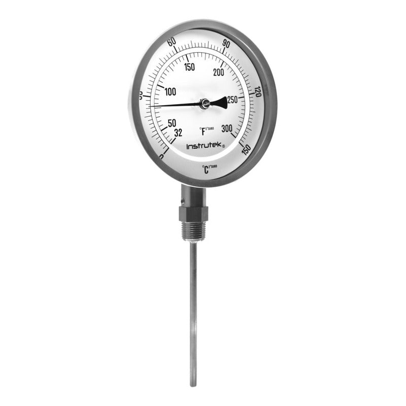 Termómetro Horno 5 PLG 0 A 150°c Vástago 6, Rosca 1/2  Npt