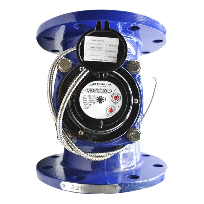 Medidor De Agua Bridado Tipo Turbina Woltman 6 PLG (150 Mm)