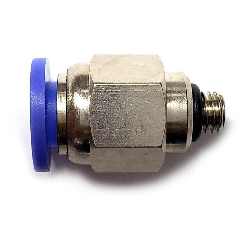 10 Pz De Conector/racor Rápido Neumático Recto M5 X 6mm