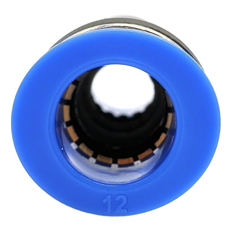 10 Pz Reducción Neumática Recta 12mm A 10mm