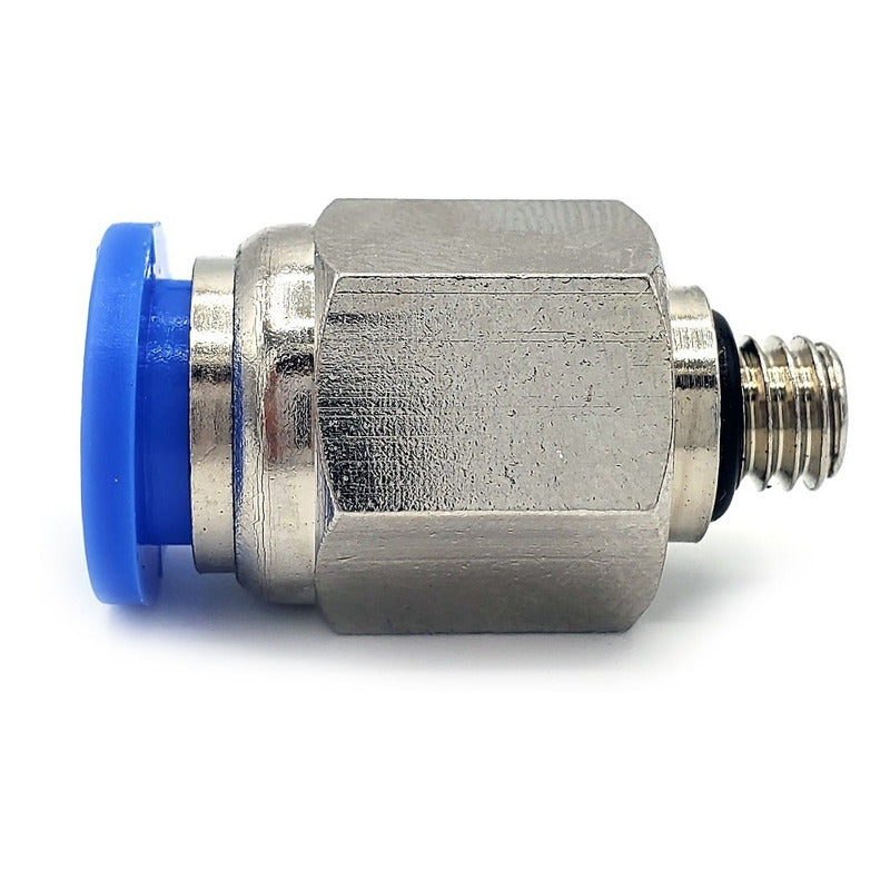 10 Pz De Conector/racor Rápido Neumático Recto M6 X 8mm