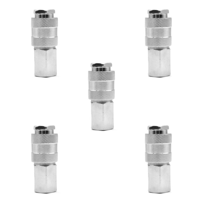 Cople Rapido Hembra De 1/4 Npt 5 Pz