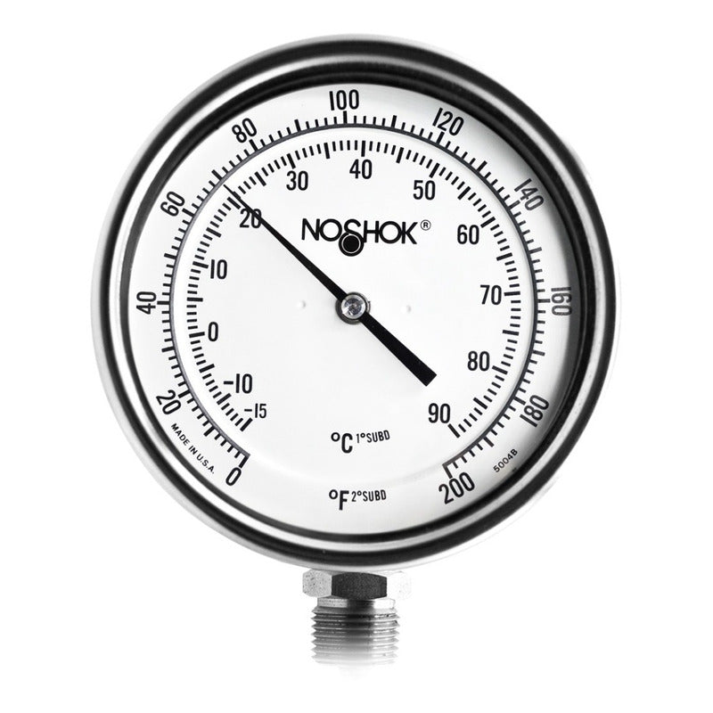 Termómetro Horno 5 PLG 0 A 200°f Vástago 15, Rosca 1/2 Npt