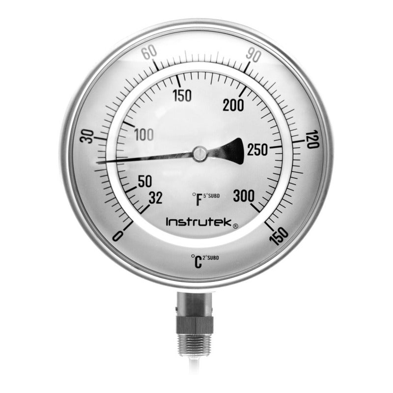 Termómetro Horno 6 PLG 0 A 150°c Vástago 6, Rosca 1/2  Npt