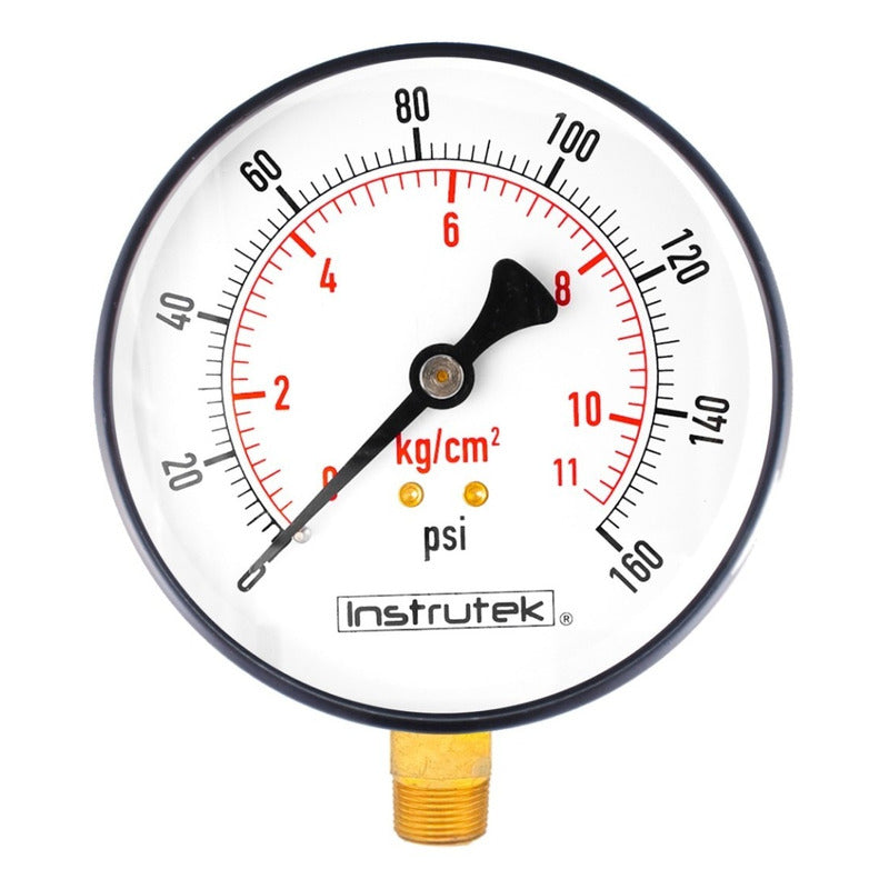 Manómetro 6 PLG Para Caldera, 160 Psi / Lectura A Distancia