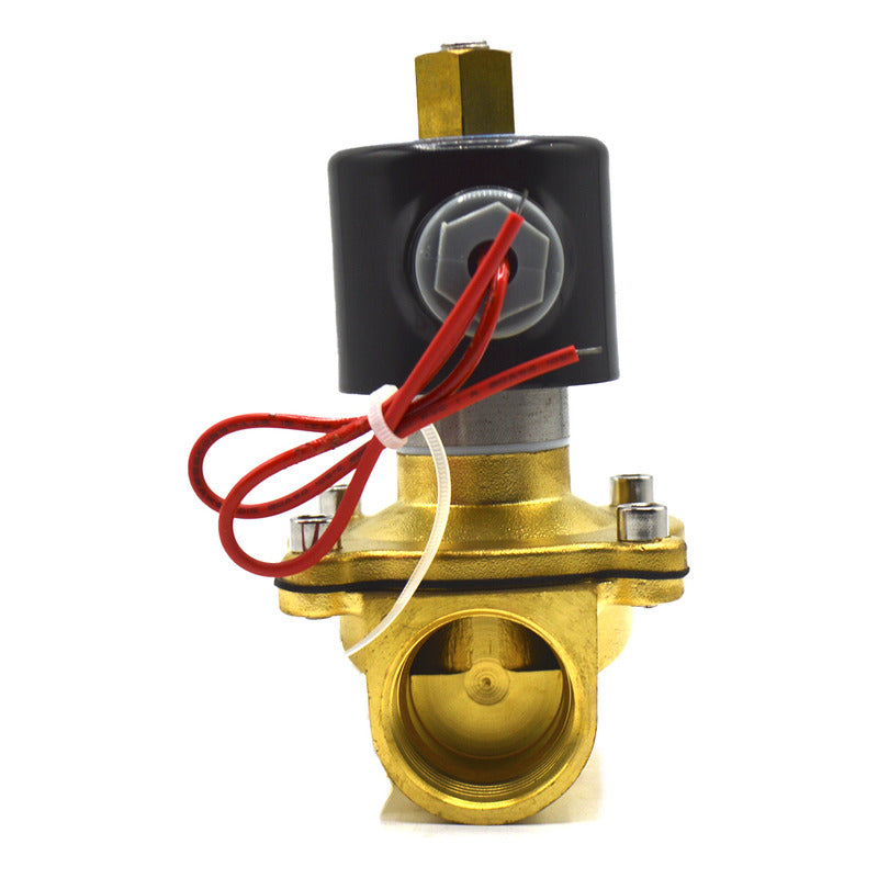 Válvula Solenoide Abierta Conexión De 1pLG 220v (agua, Aire)