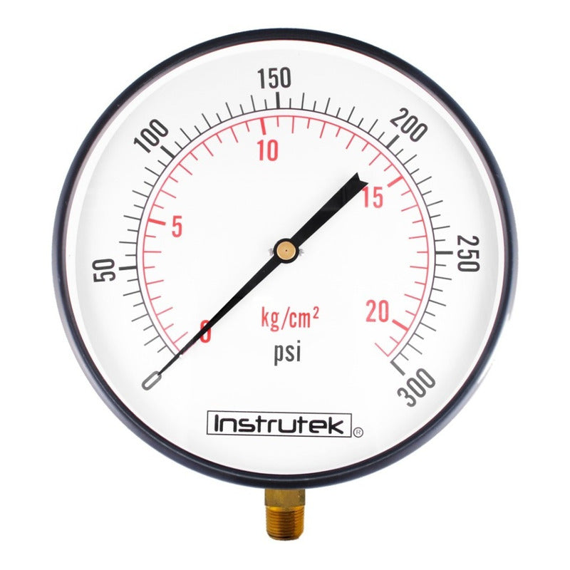 10 PLG Boiler Pressure Gauge, 300 Psi, Bottom Connection