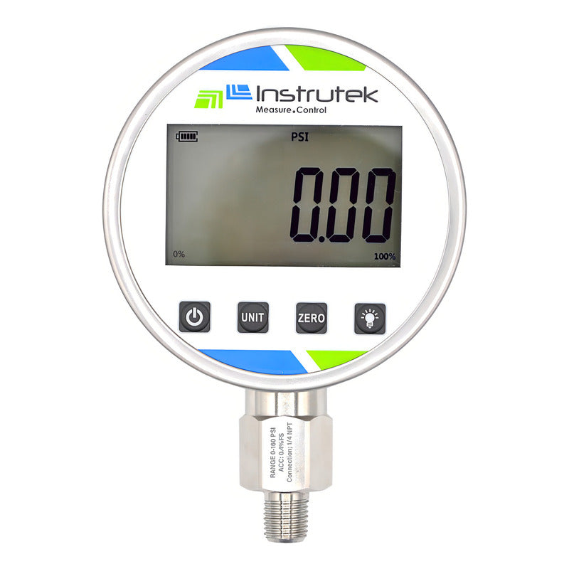 Manómetro Digital Lcd, 160 Psi + 13 Unidades De Medida