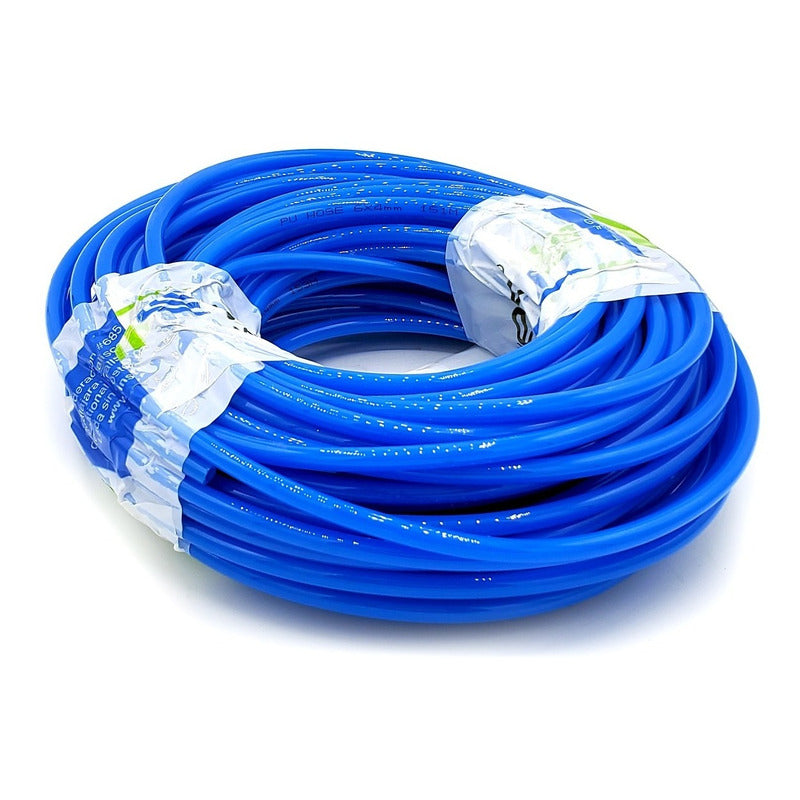 Manguera Para Aire (tubing) De Poliuretano Azul 6mm 200 Mts