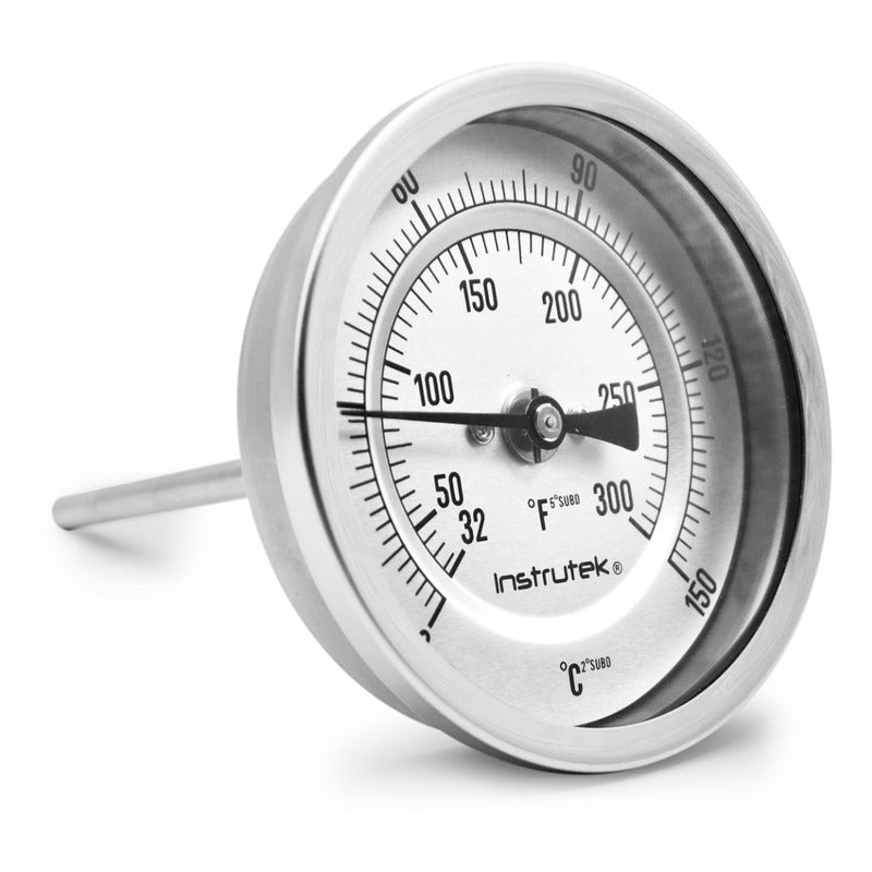 Termómetro Horno 3 PLG 0 A 150°c, Vástago 6 PLG, Rosca 1/2