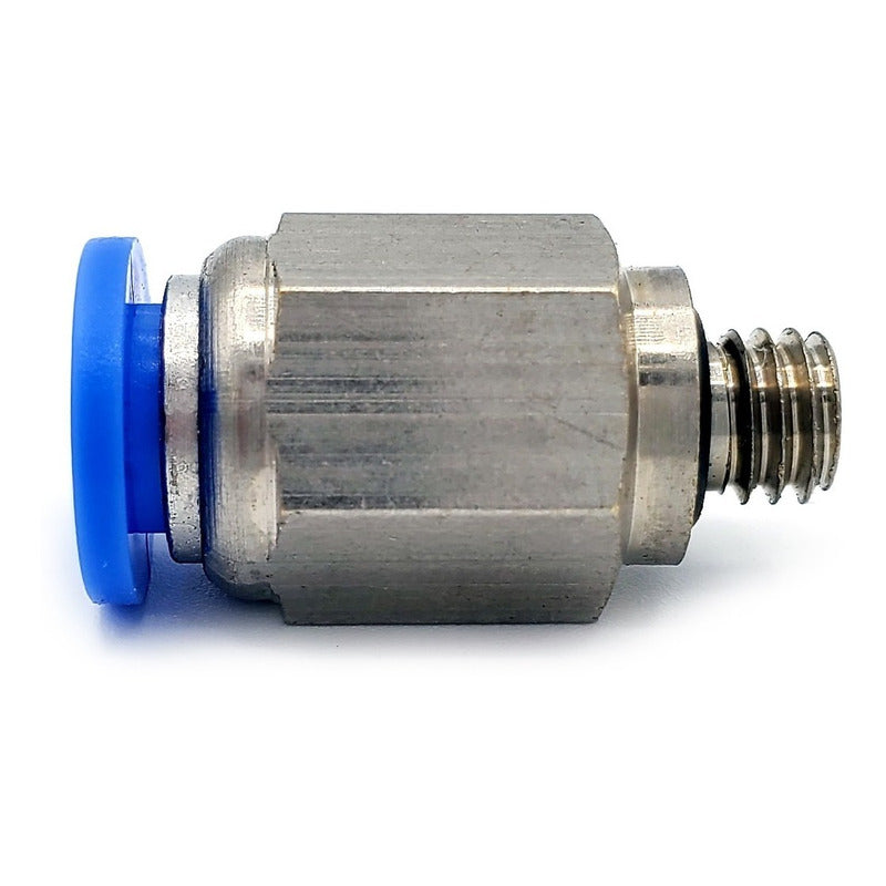 10 Pz De Conector/racor Rápido Neumático Recto M6 X 6mm