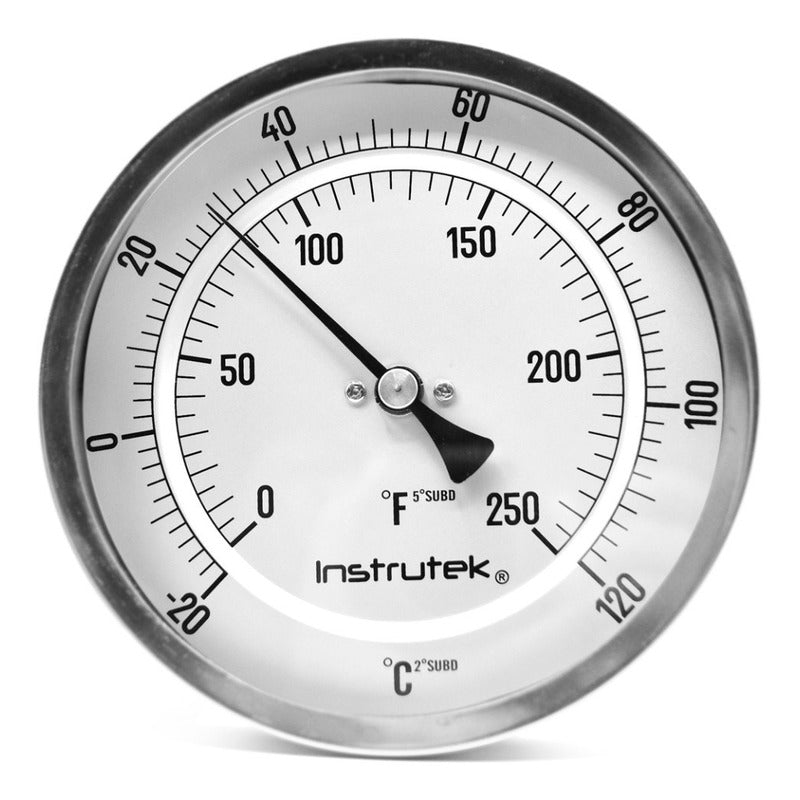 Termómetro Refrigeración 5 ¨-20 A 120°c Vastago 6¨ Rosca 1/2