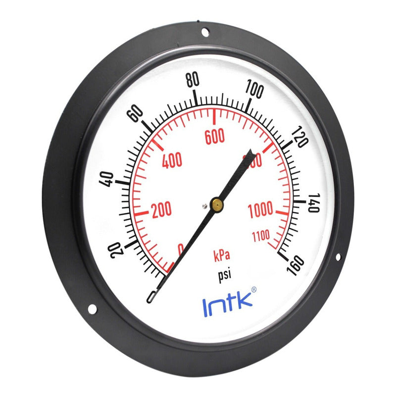 Manómetro 10 PLG Para Caldera, 160 Psi / Lectura A Distancia