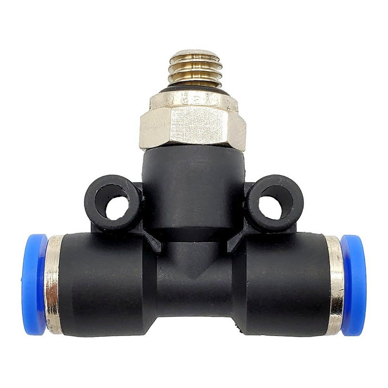 10 Pz De Conector/racor Rápido Neumático Tee M6 X 4mm