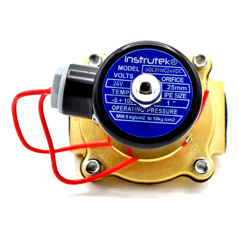 Válvula Solenoide N/c, Conexión De 1pLG, 24v (agua, Aire)