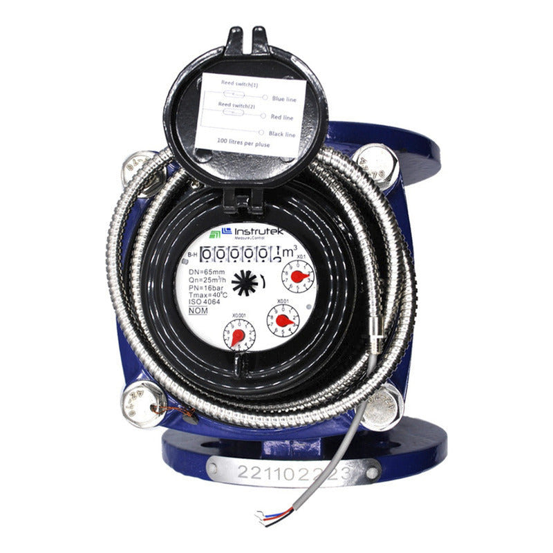 Medidor De Agua Bridado Tipo Turbina Woltman 2.5 PLG (65 Mm)