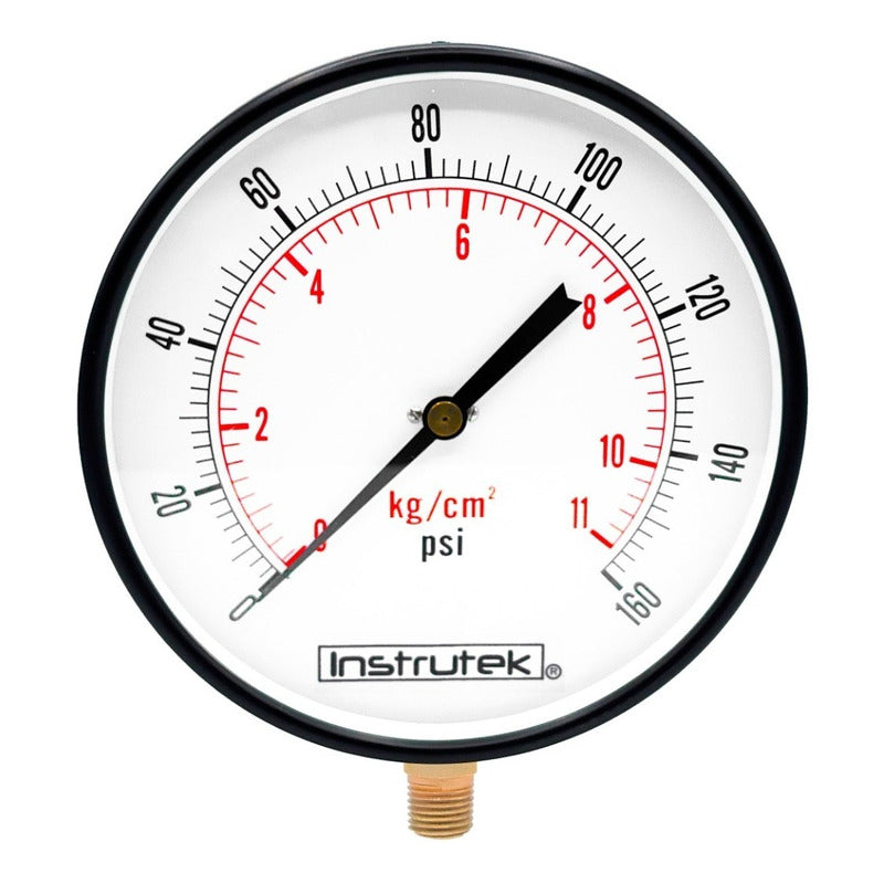 8 In. Boiler Pressure Gauge, 160 Psi / Remote Read