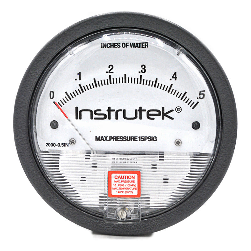 Manometro De Presión Diferencial 0 A 0.5 Inh2o