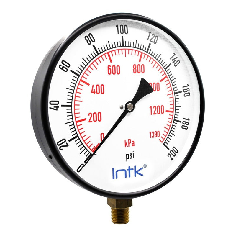 8 In. Boiler Pressure Gauge, 200 Psi / Remote Read