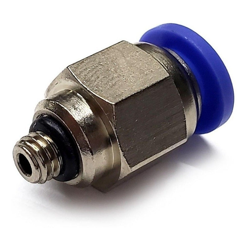 10 Pz De Conector/racor Rápido Neumático Recto M5 X 6mm