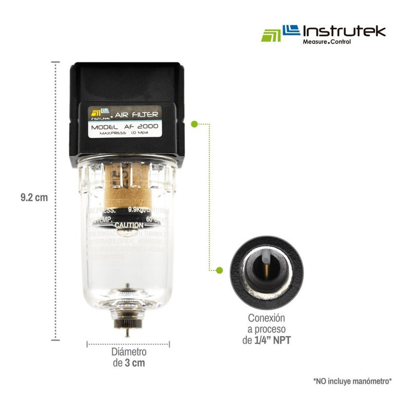 Filtro De Aire 1/4, Compresores Y Herramientas Neumáticas