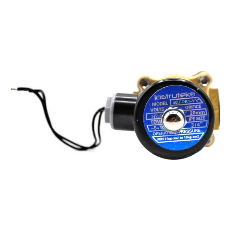 Válvula Solenoide Conexion De 34 24v (agua, Aire, Gas)