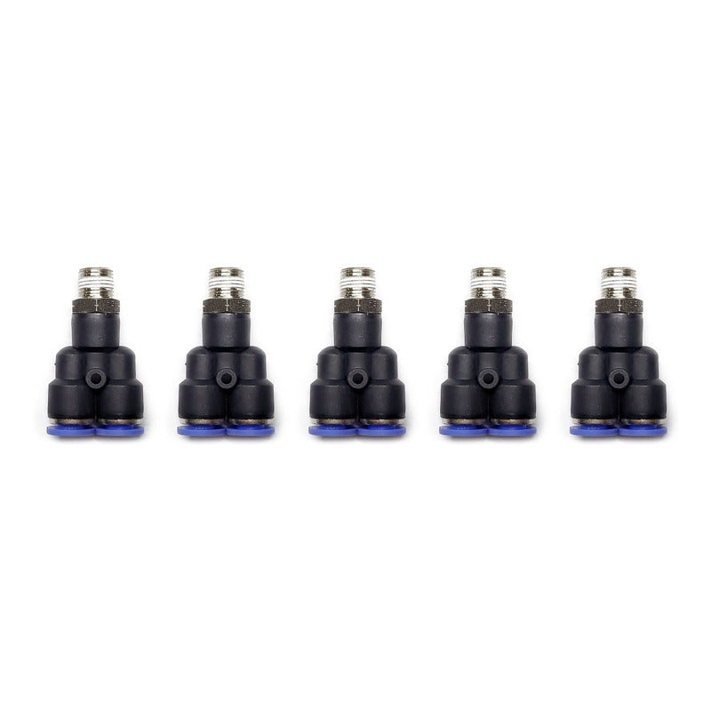 5 Pz De Conector/racor Rápido Neumático Yee 1/4 Npt X 6mm